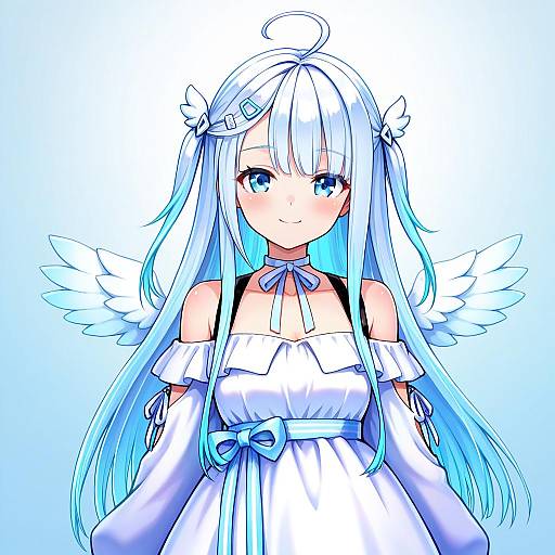 Illustration of Amatsuka uto, indie virtual youtuber in the style of Youko-shima