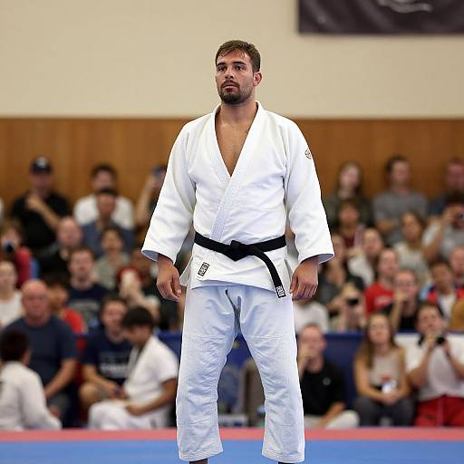 Man in White Kimono Grappling