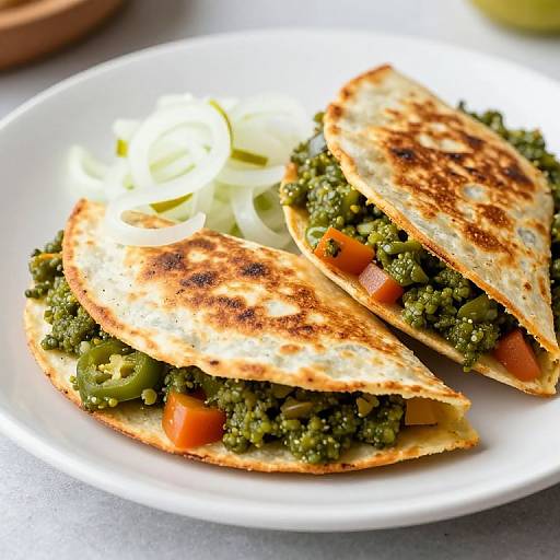 Grilled Quesadillas with Chili Verde