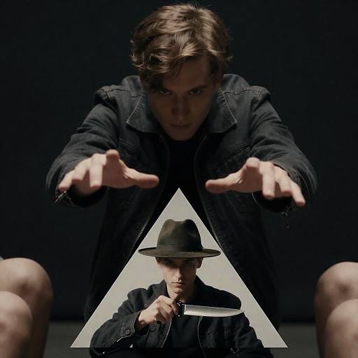 Portrait of a Young Man with Knife