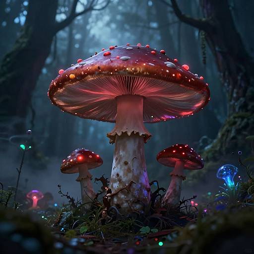 Evil Mushroom in Enchanted Forest