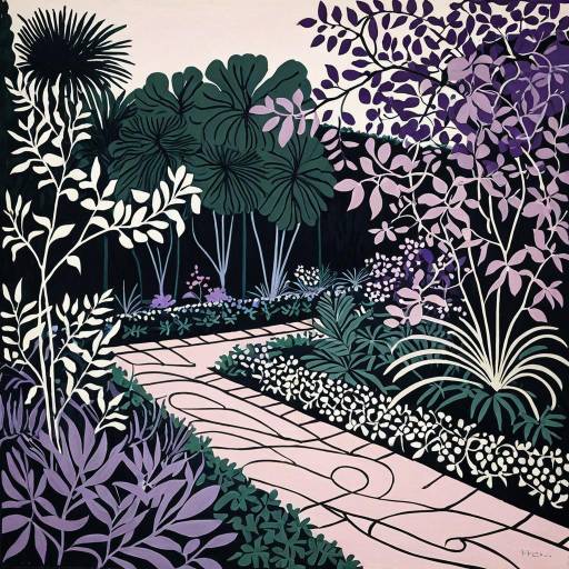 Tranquil Garden in Matisse Style