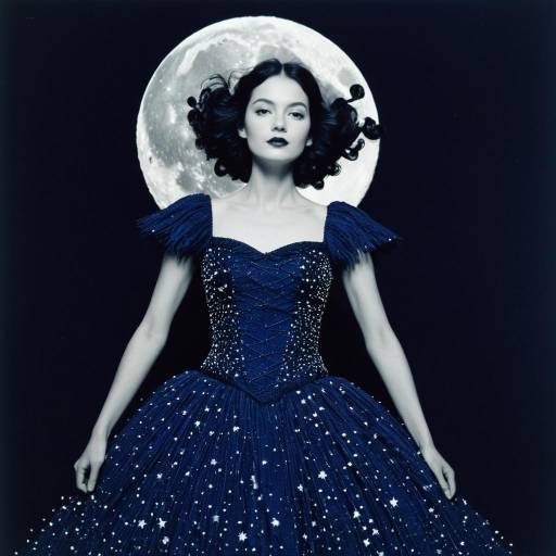 Moon Nymph in Midnight Blue Star Dress