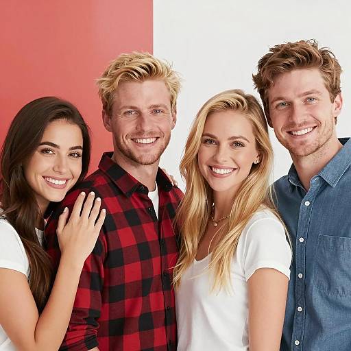 Group of Friends Smiling Together
