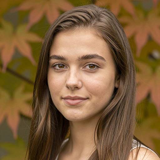 Portrait of a Young Woman in Nature