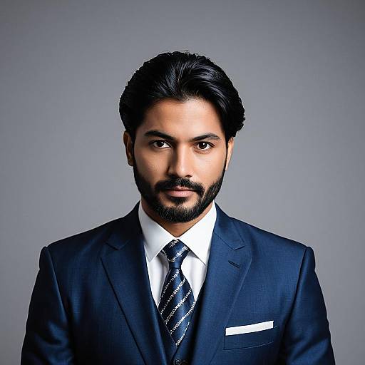 Stylish Indian Man in Wedding Suit