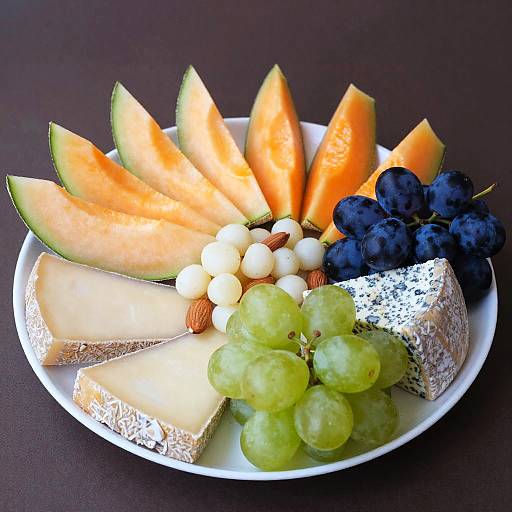 Vibrant Fruit and Cheese Platter