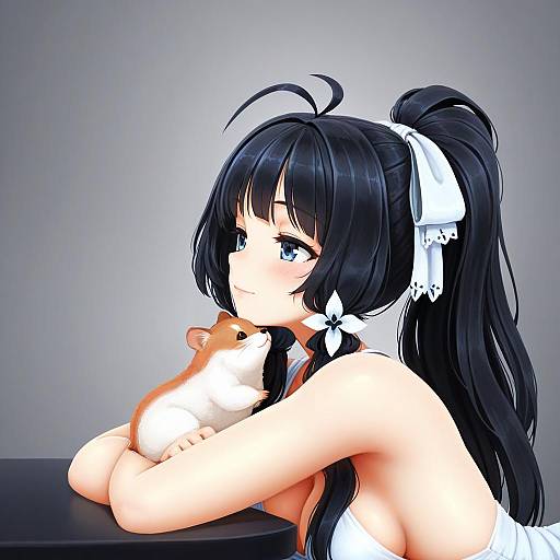 Illustration of Hamuzou, idolmaster in the style of Barbariank