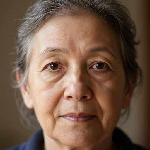 Elderly Woman Close-Up Portrait