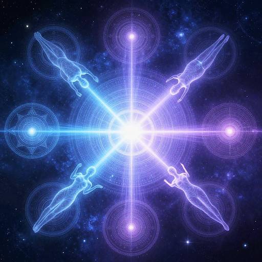 Pleiadian Cosmic Spiritual Mandala Art