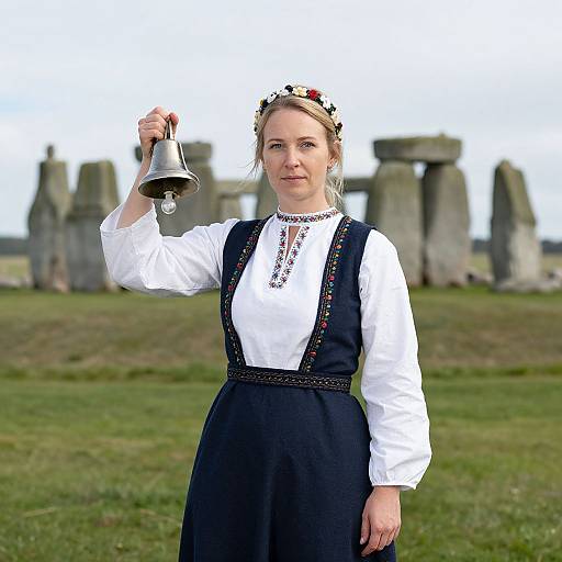 Nordic Woman at Stonehenge