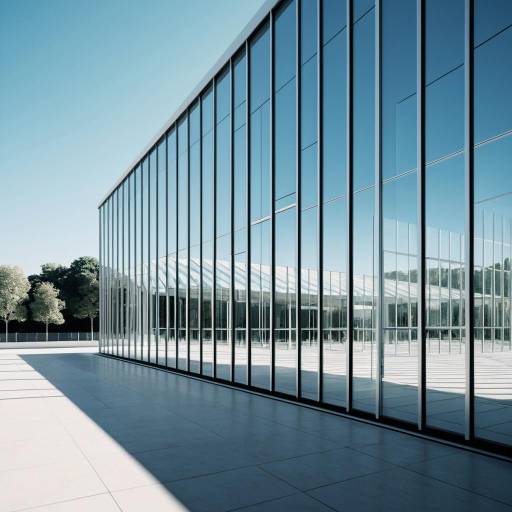 Minimalist Glass Curtain Wall Art Gallery