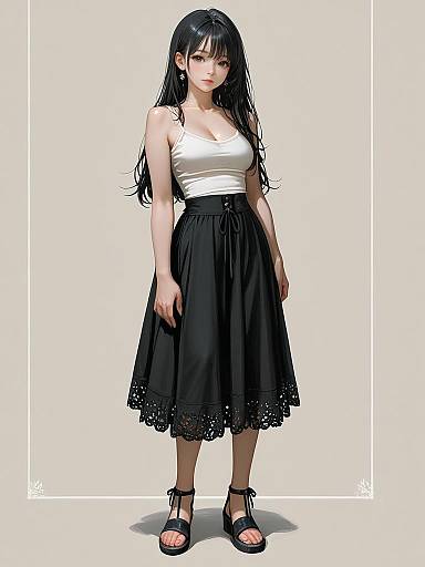 Bohemian Chic Full Body Portrait