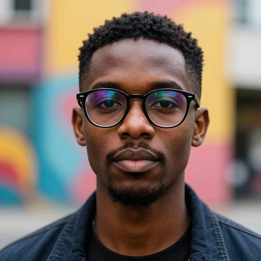 Urban Street Style Dark Skin Portrait