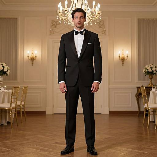 Elegant Gala Dinner Tuxedo Portrait
