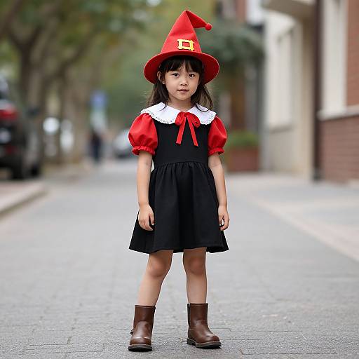 Little Girl in Munchkin Costume