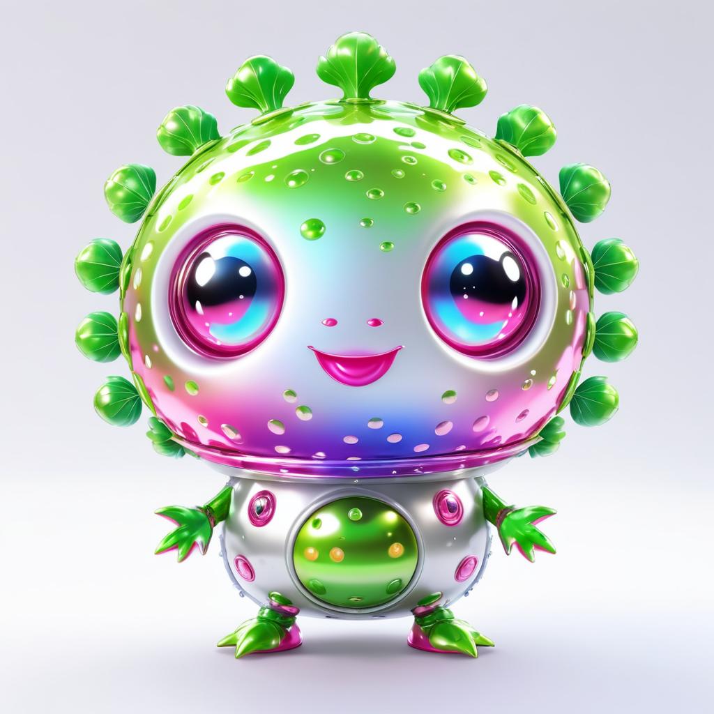 Adorable Alien Creature Game Asset Design