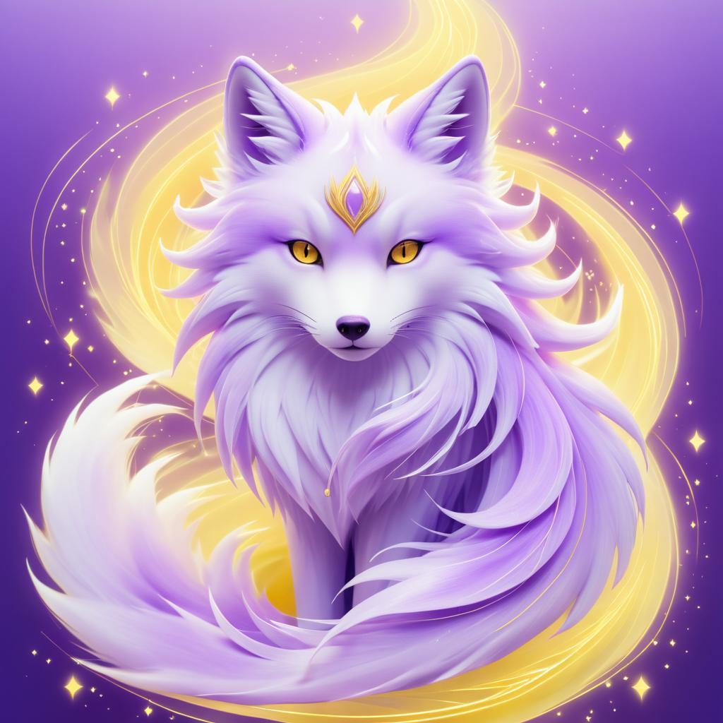 Mystical Fox Spirit Anime Portrait