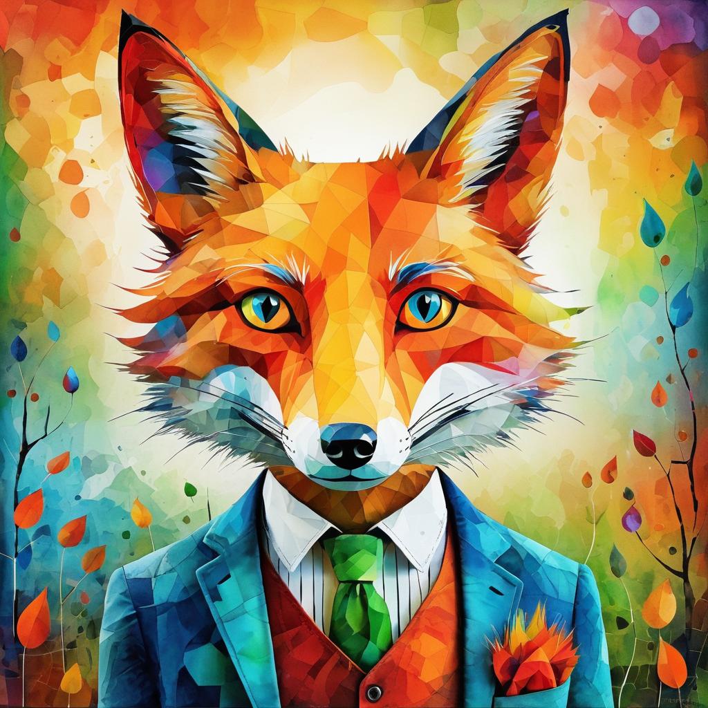 Expressive Mr. Fox in Vibrant Art Styles