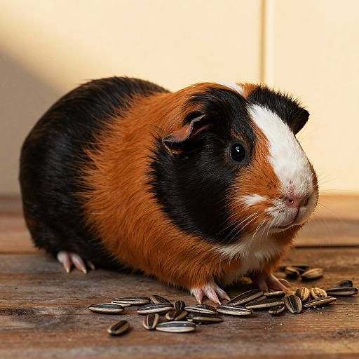 Golden Hour Guinea Pig Resting
