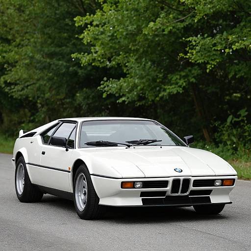 Classic White 1980 BMW M1 Car