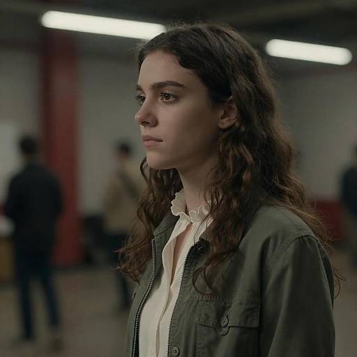 Profile of a Young Woman in Green