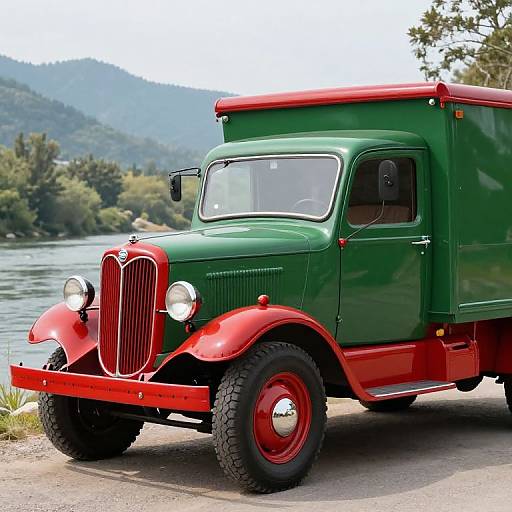 1936 Vintage Green Divco Delivery Truck