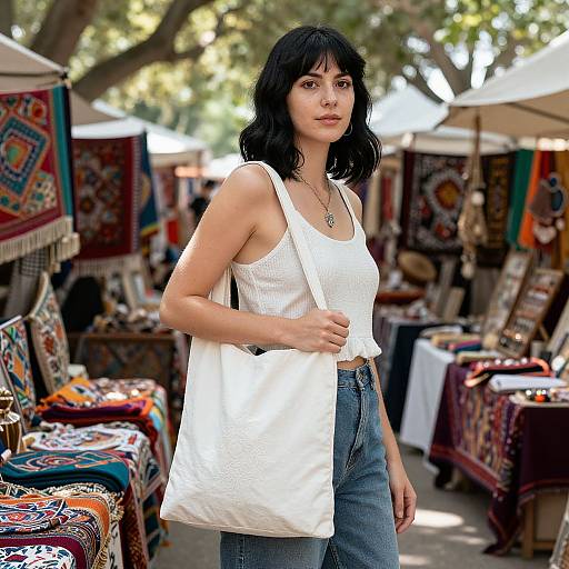Bohemian Market Fashion Portrait