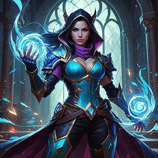 Arcane Mage Warrior Casting Spells