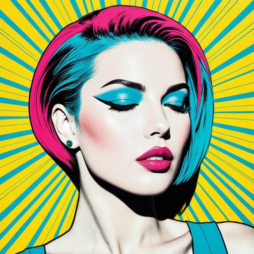 Vibrant 80s Pop Art Portrait