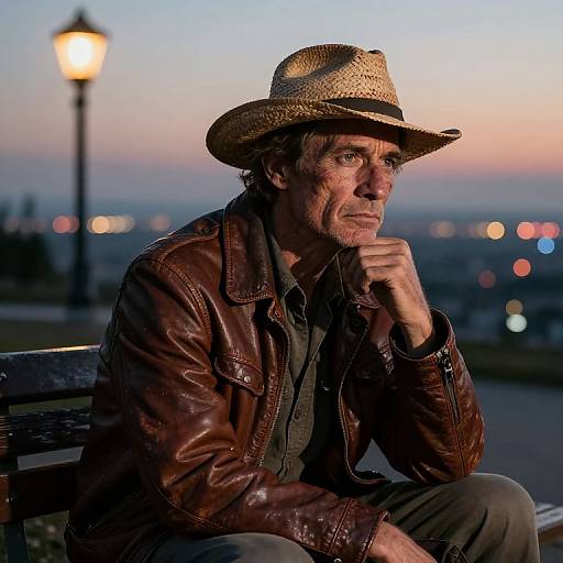 Hyperrealistic Portrait of Weary Traveler