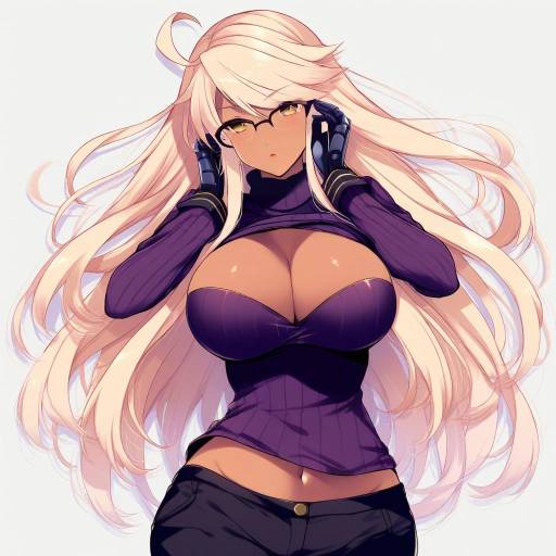 Illustration of Alma armas, va-11 hall-a in the style of Fujisaki hikari