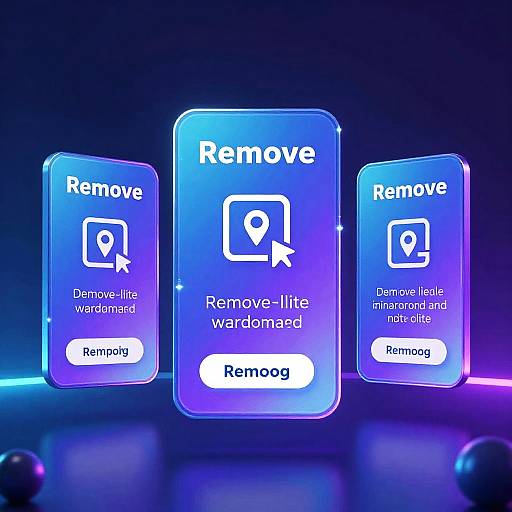 Futuristic UI for Removing Canva Watermark