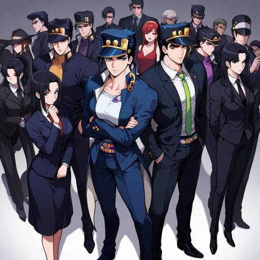 Formal Group Gathering with Kujo Jotaro