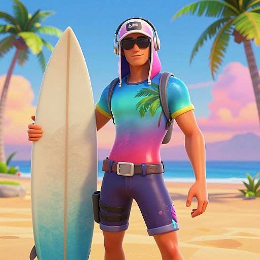 Fortnite Tropical Beach Skin Scene