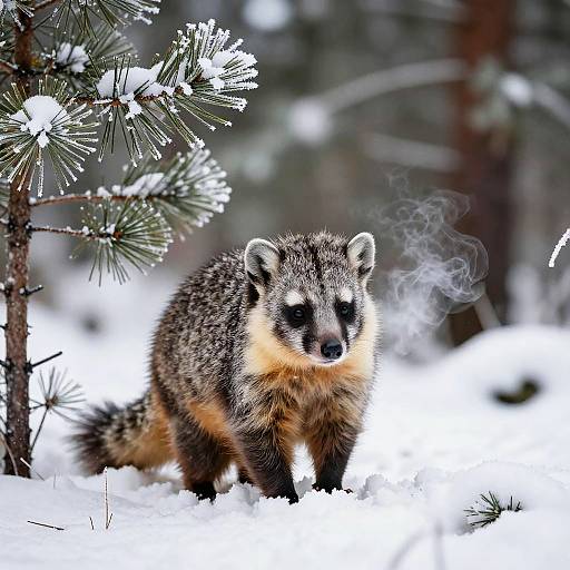 Winter Bandicoot in Frosty Forest