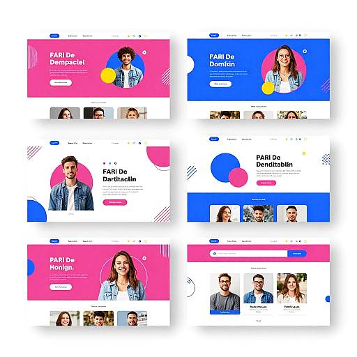 Colorful Modern Digital Web Collage