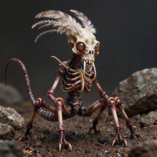 Oil-Slick Octopedal Scavenger with Filament Antennae