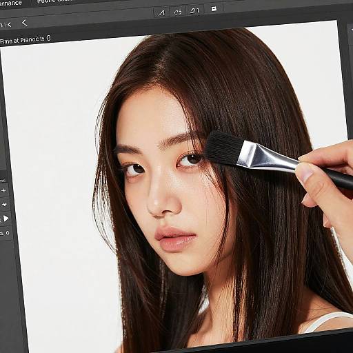 Precision Hair Retouching Software UI