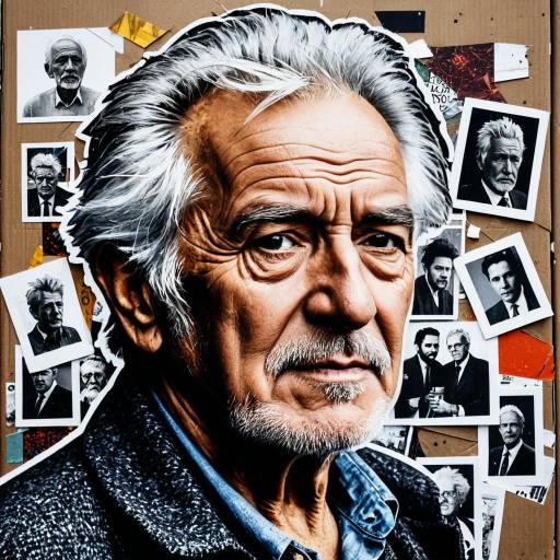 Elderly Man Portrait Collage