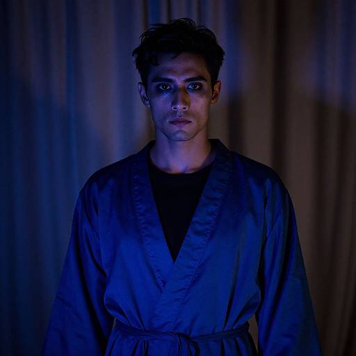 Glow Dark Theme Costume Portrait