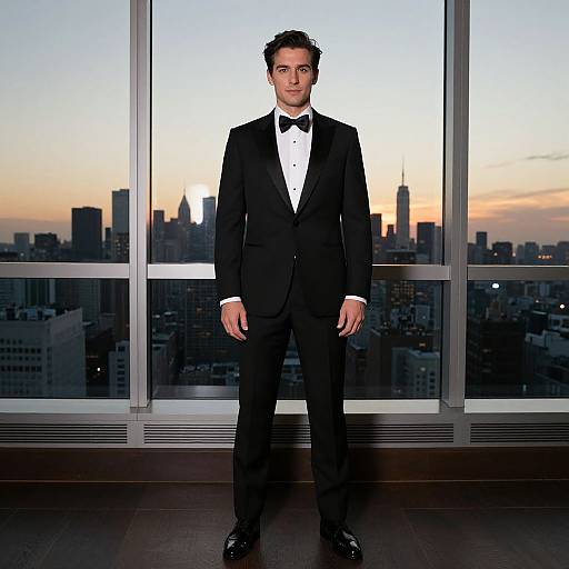 Handsome Man in Tuxedo by Window