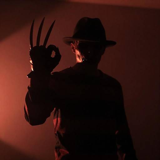 Freddy Krueger in Eerie Red Lighting