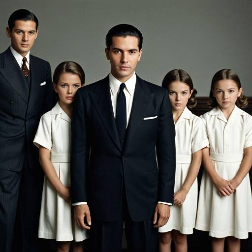 1940s Dark Classic Suit Fashion Style