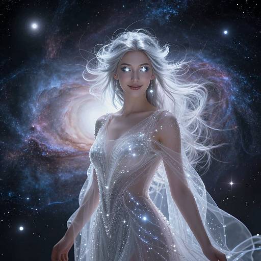 Ethereal Celestial Enchantress Portrait