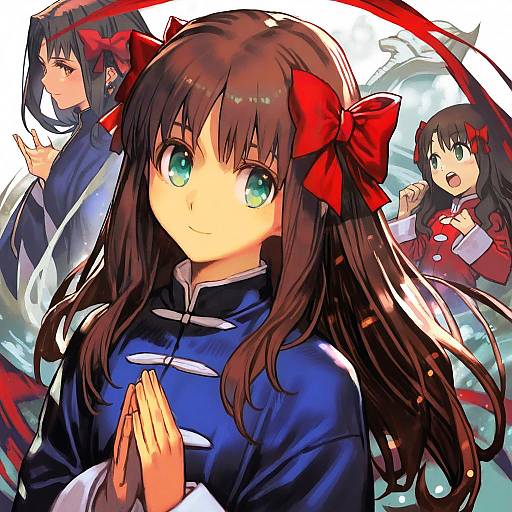 Illustration of Arima miyako, tsukihime in the style of Hungry clicker