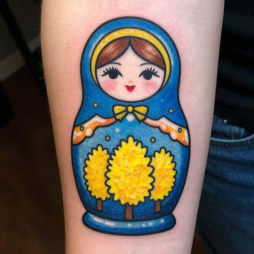 Russian Nesting Doll Tattoo Design