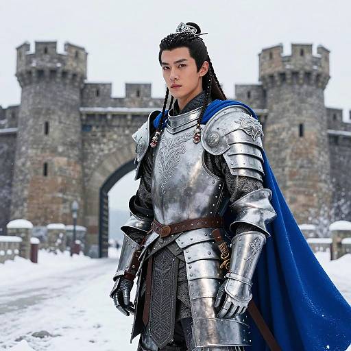 Warrior Braid in Snowy Fortress