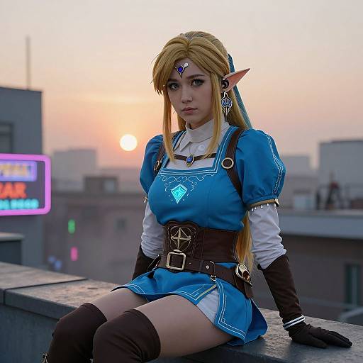 Cinematic Gamer Zelda Portrait