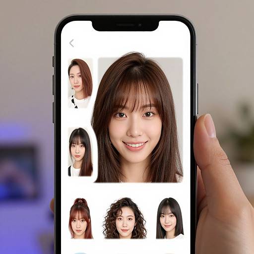 Futuristic Hairstyle Try-On App